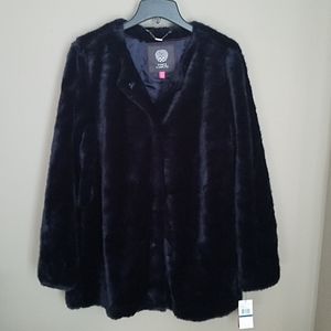 Navy Vince Camuto Fur